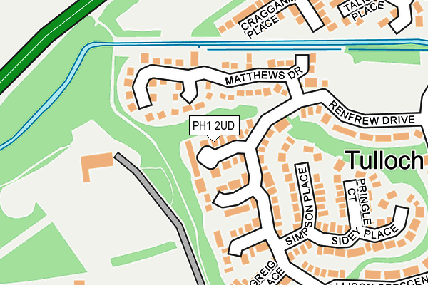 PH1 2UD map - OS OpenMap – Local (Ordnance Survey)
