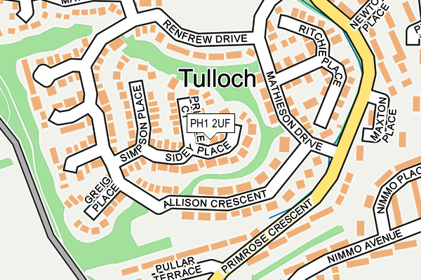 PH1 2UF map - OS OpenMap – Local (Ordnance Survey)