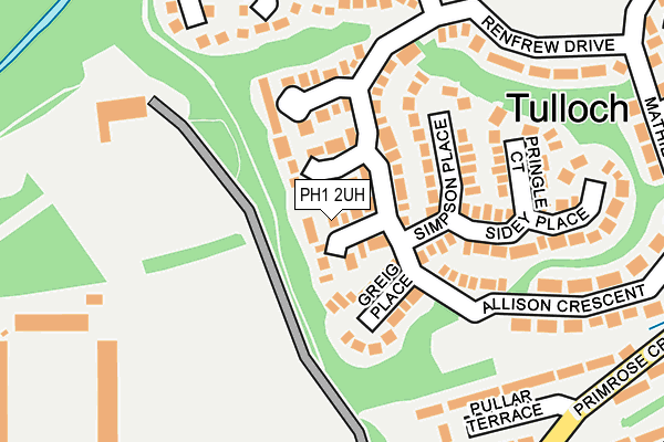 PH1 2UH map - OS OpenMap – Local (Ordnance Survey)