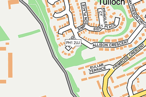 PH1 2UJ map - OS OpenMap – Local (Ordnance Survey)