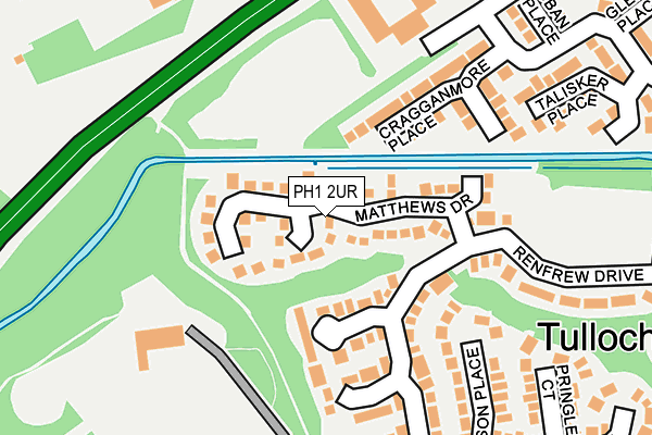 PH1 2UR map - OS OpenMap – Local (Ordnance Survey)