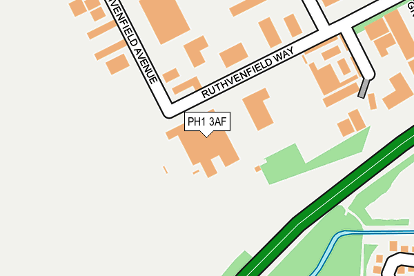 PH1 3AF map - OS OpenMap – Local (Ordnance Survey)