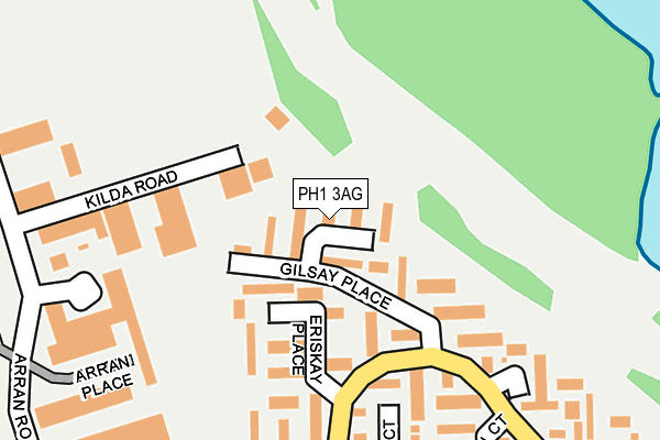 PH1 3AG map - OS OpenMap – Local (Ordnance Survey)