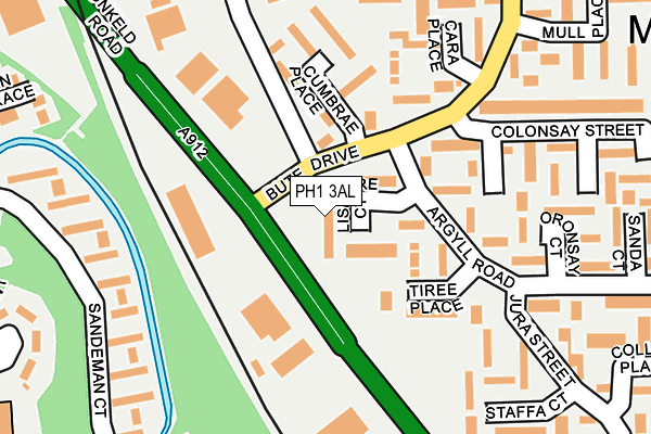 PH1 3AL map - OS OpenMap – Local (Ordnance Survey)