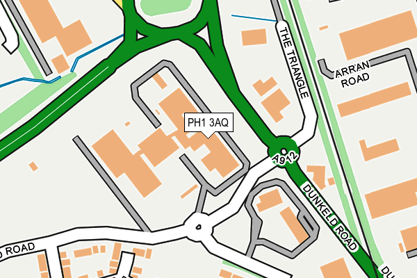 PH1 3AQ map - OS OpenMap – Local (Ordnance Survey)