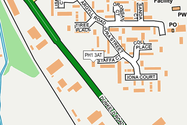 PH1 3AT map - OS OpenMap – Local (Ordnance Survey)