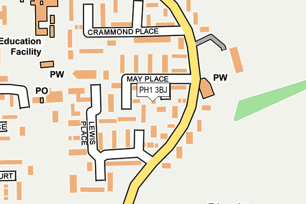 PH1 3BJ map - OS OpenMap – Local (Ordnance Survey)