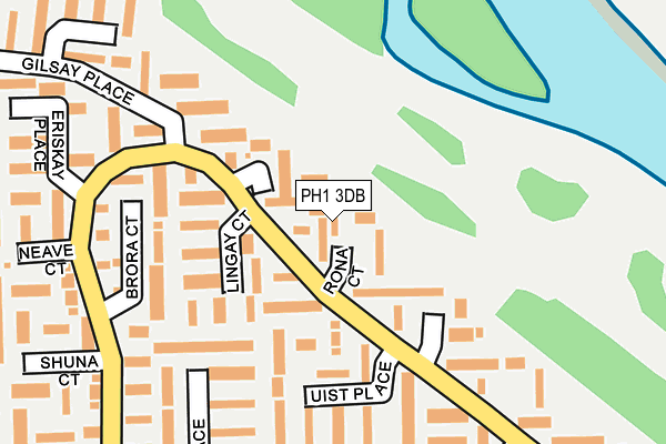 PH1 3DB map - OS OpenMap – Local (Ordnance Survey)