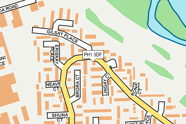 PH1 3DF map - OS OpenMap – Local (Ordnance Survey)