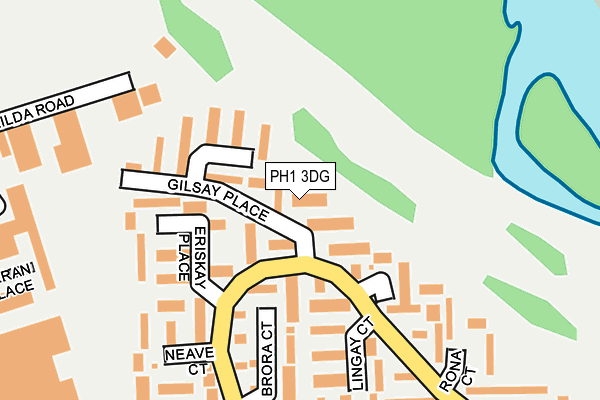 PH1 3DG map - OS OpenMap – Local (Ordnance Survey)