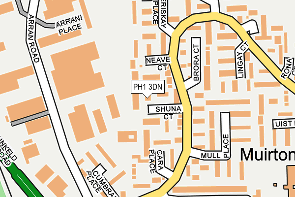 PH1 3DN map - OS OpenMap – Local (Ordnance Survey)