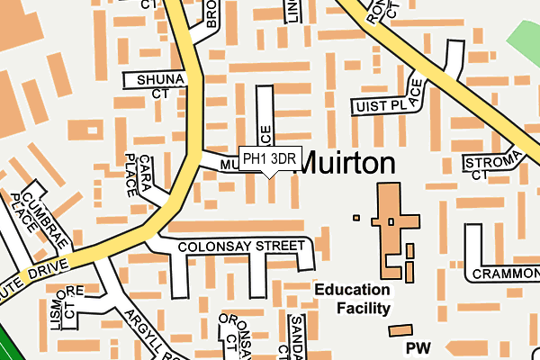 PH1 3DR map - OS OpenMap – Local (Ordnance Survey)