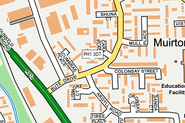 PH1 3DT map - OS OpenMap – Local (Ordnance Survey)