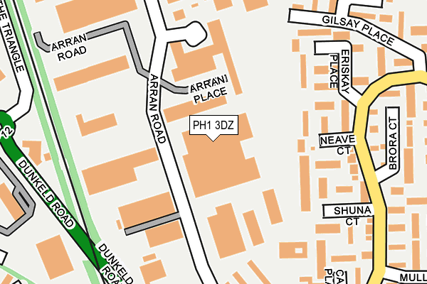 Map of PERTH GARAGE LTD at local scale