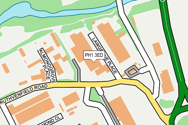 PH1 3ED map - OS OpenMap – Local (Ordnance Survey)