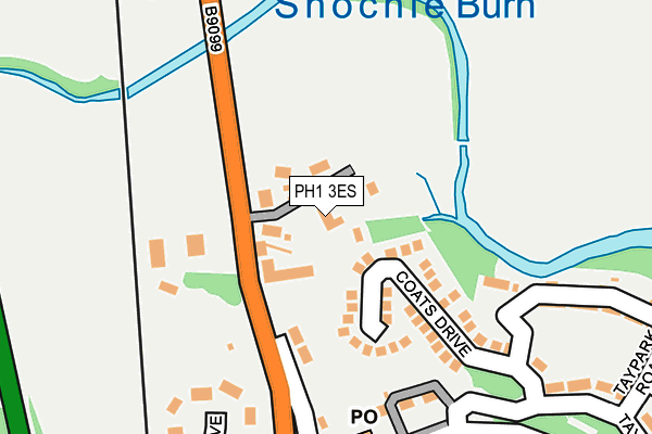 PH1 3ES map - OS OpenMap – Local (Ordnance Survey)