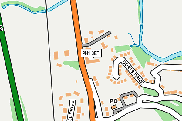 PH1 3ET map - OS OpenMap – Local (Ordnance Survey)