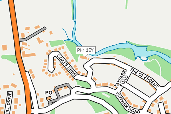 PH1 3EY map - OS OpenMap – Local (Ordnance Survey)