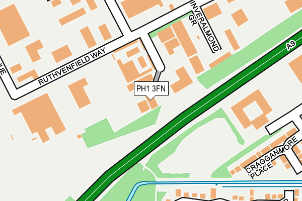 PH1 3FN map - OS OpenMap – Local (Ordnance Survey)