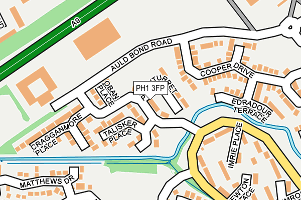 PH1 3FP map - OS OpenMap – Local (Ordnance Survey)