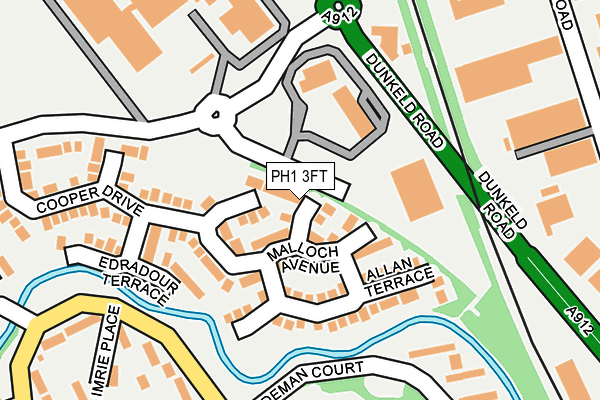 PH1 3FT map - OS OpenMap – Local (Ordnance Survey)