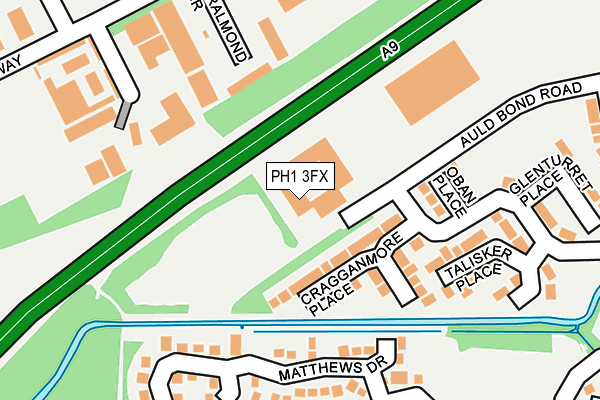 PH1 3FX map - OS OpenMap – Local (Ordnance Survey)