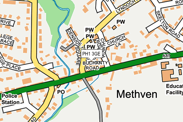 PH1 3GE map - OS OpenMap – Local (Ordnance Survey)