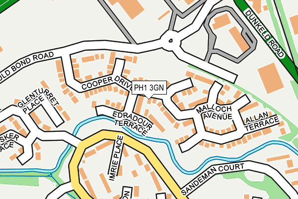 PH1 3GN map - OS OpenMap – Local (Ordnance Survey)