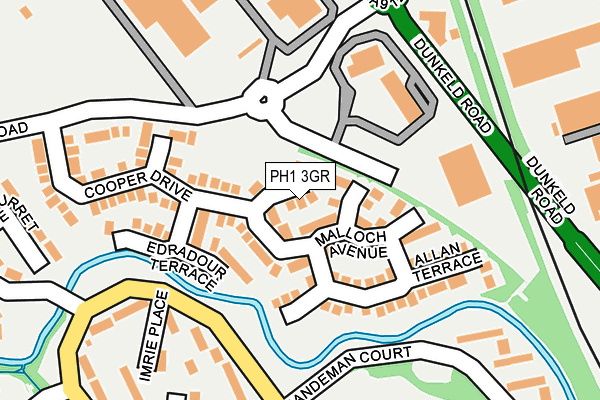 PH1 3GR map - OS OpenMap – Local (Ordnance Survey)