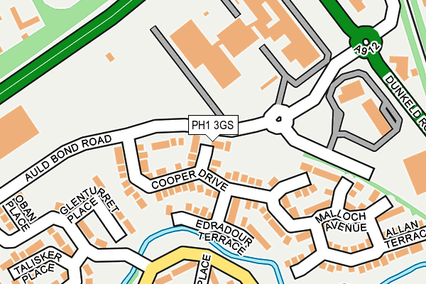 PH1 3GS map - OS OpenMap – Local (Ordnance Survey)