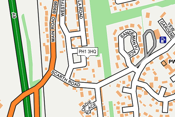 PH1 3HQ map - OS OpenMap – Local (Ordnance Survey)