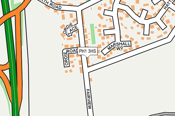 PH1 3HS map - OS OpenMap – Local (Ordnance Survey)