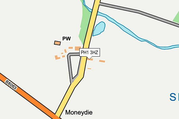 PH1 3HZ map - OS OpenMap – Local (Ordnance Survey)