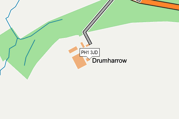 PH1 3JD map - OS OpenMap – Local (Ordnance Survey)