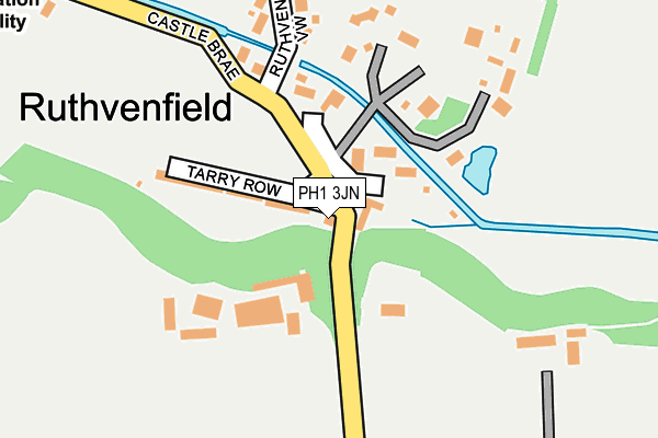 PH1 3JN map - OS OpenMap – Local (Ordnance Survey)