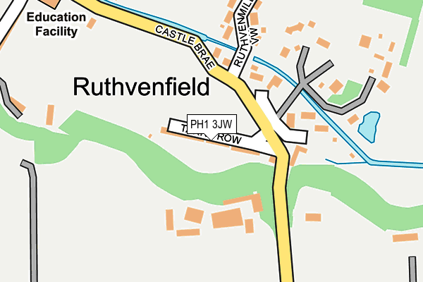 PH1 3JW map - OS OpenMap – Local (Ordnance Survey)