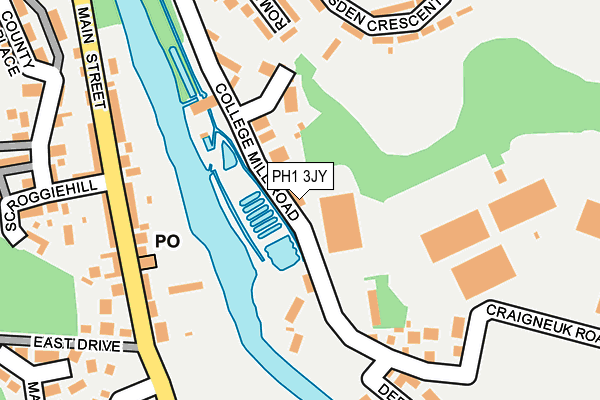 PH1 3JY map - OS OpenMap – Local (Ordnance Survey)