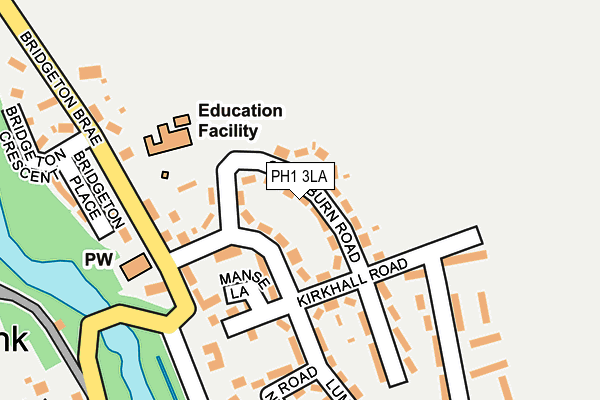 PH1 3LA map - OS OpenMap – Local (Ordnance Survey)
