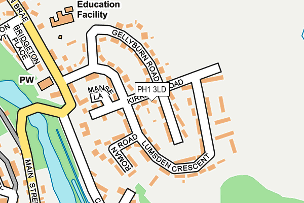 PH1 3LD map - OS OpenMap – Local (Ordnance Survey)