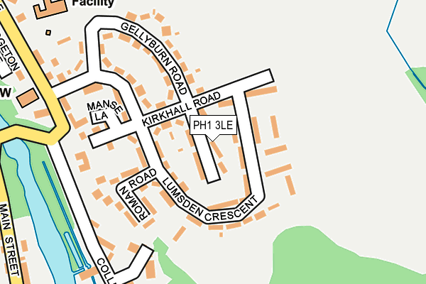 PH1 3LE map - OS OpenMap – Local (Ordnance Survey)