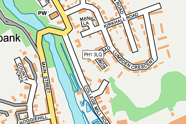 PH1 3LQ map - OS OpenMap – Local (Ordnance Survey)
