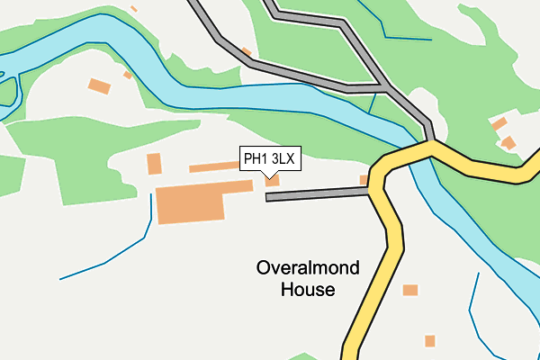 PH1 3LX map - OS OpenMap – Local (Ordnance Survey)