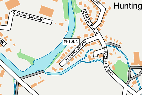 PH1 3NA map - OS OpenMap – Local (Ordnance Survey)