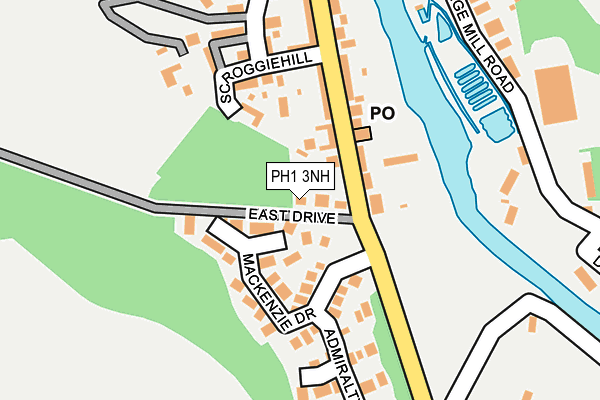 PH1 3NH map - OS OpenMap – Local (Ordnance Survey)