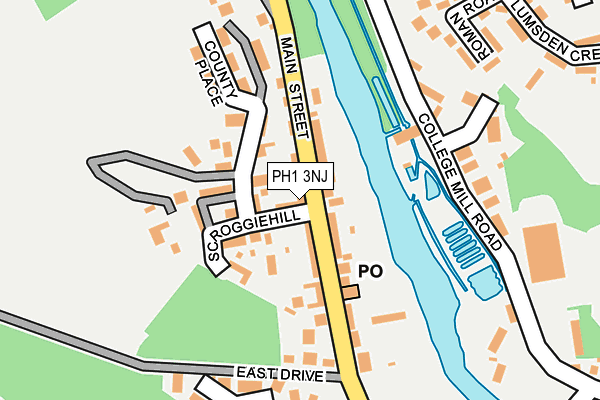 PH1 3NJ map - OS OpenMap – Local (Ordnance Survey)