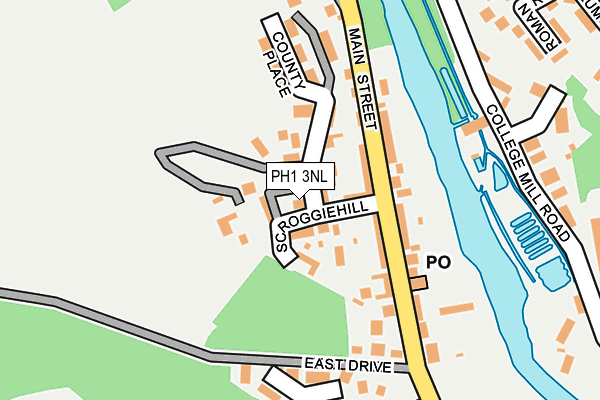 PH1 3NL map - OS OpenMap – Local (Ordnance Survey)