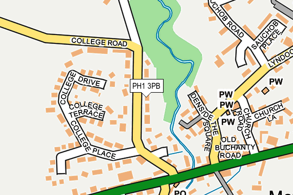 PH1 3PB map - OS OpenMap – Local (Ordnance Survey)