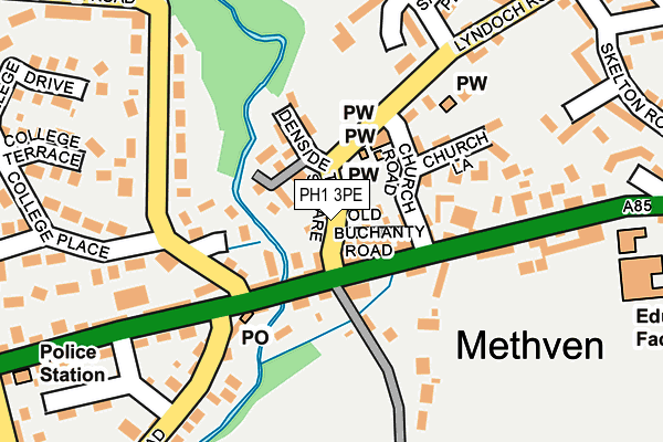 PH1 3PE map - OS OpenMap – Local (Ordnance Survey)