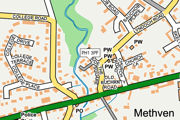 PH1 3PF map - OS OpenMap – Local (Ordnance Survey)