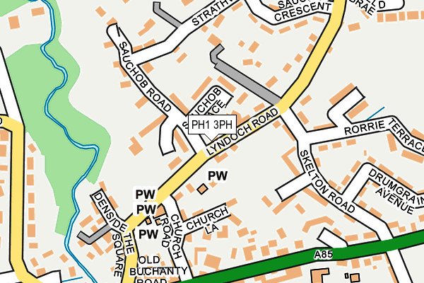 PH1 3PH map - OS OpenMap – Local (Ordnance Survey)